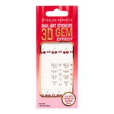 A Front Packaging View of Salon Perfect Nail Art Stickers Bows and Cherries.