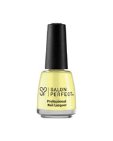 Salon Perfect Professional Nail Lacquer - Soft Pastel Yellow, High-Shine Finish, Long-Lasting, Cheerful Shade.
