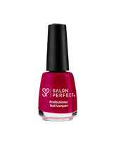 Salon Perfect Professional Nail Lacquer - Deep Berry Red, High-Shine Finish, Long-Lasting, Bold & Elegant Shade.