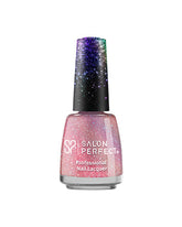 Salon Perfect Professional Nail Lacquer - Iridescent pink-red, Glitter Finish, Long-Lasting, Cosmic-Inspired Shade.