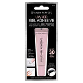 A Front View of Salon Perfect .28 oz UV/LED Adhesive inside of retail unit carton packaging.