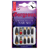 SALON PERFECT NAIL 232 BLACK GOLD HEART STILLETO in packaging