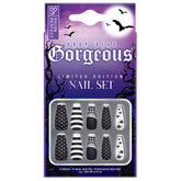 SALON PERFECT NAIL 235 MATTE BLACK WHITE SPIDER packaging image