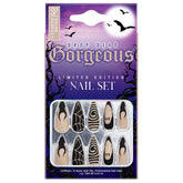 SALON PERFECT NAIL 236 MATTE BLACK NUDE GHOST STILLETO packaging
