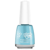 Salon Perfect x Dippin' Dots professional nail lacquer in Cotton Candy blue with a glossy finish for vibrant, fresh nails.