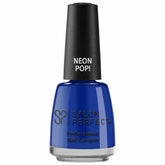 Salon Perfect Neon Pop! professional nail lacquer in bold Yacht-A, Yacht-A blue with a glossy finish for a vibrant, eye-catching manicure.