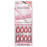 A Front View of Salon Perfect 381 Glass Magenta inside of retail unit carton packaging.