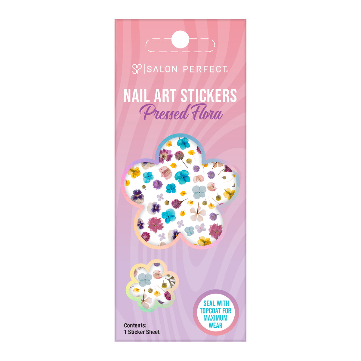 Nail Art Stickers Pressed Flora