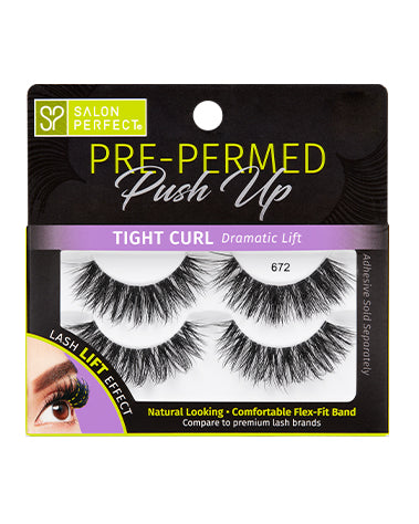 Front view of Salon Perfect Pre-Permed Tight Curl 2 Pack 672 sealed retail pack