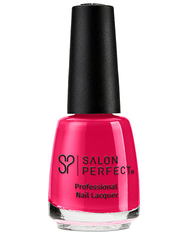 Salon Perfect Professional Nail Lacquer - Vibrant Pink, High-Shine Finish, Long-Lasting, Salon-Quality Formula.