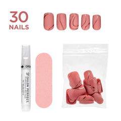 SALON PERFECT NAIL 173 LIQUID GOLD SHORT ROSE GOLD LINES outside of packaging 