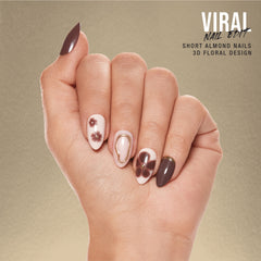 SP NAIL 353 VIRAL NAIL EDIT BLOOMING displayed on hand model 
