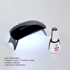 Salon Perfect .5OZ 1-Step Gel Cherry Mochaccino and Salon Perfect Lamp.