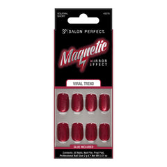 SP NAIL 419 MAGNETIC CHERRY SHORT SQUOVAL package front displayed