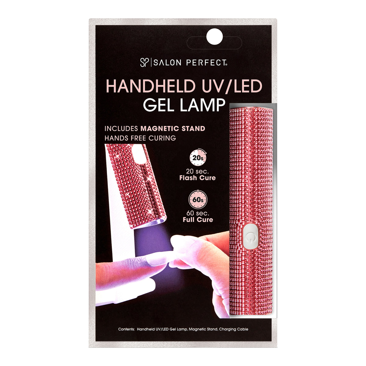 Front Packaging of Salon Perfect Handheld UV/Gel Lamp.