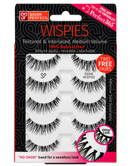 Sealed wall-hook ready packaging of Salon Perfect Wispies 5 Pack Demi Wispies