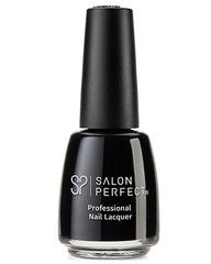 Salon Perfect Professional Nail Lacquer - Jet Black, High-Shine Finish, Long-Lasting, Bold & Classic Color