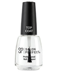 Salon Perfect Professional Top Coat - Clear, High-Shine Finish, Long-Lasting Protection, Quick-Drying Formula.