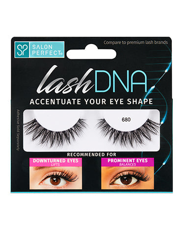 Salon Perfect Lash DNA 680 – Accentuate your eye shape with natural-looking, reusable lashes designed for downturned & prominent eyes.