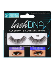 Salon Perfect Lash DNA 682 false eyelashes, designed to enhance monolid and deep-set eyes. Adds dimension and balances eye shape.