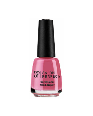 Salon Perfect Professional Nail Lacquer - Classic Rose Pink, High-Shine Finish, Long-Lasting, Elegant Shade.