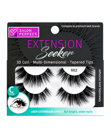 Sealed retail pack of Salon Perfect Extension Seeker 662 C-Curl  