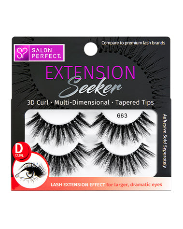 Sealed pack of Salon Perfect Extension Seeker 663 D-Curl 2 Pack