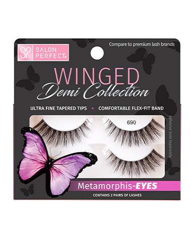 Sealed wall-hook ready pack of Winged 690 Metamorphis-Eyes Lash from Salon Perfect 