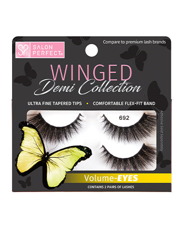 Front facing of Salon Perfect Winged 692 Volume-Eyes Lash retail pack