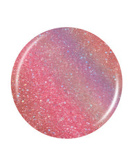 Salon Perfect Nail Lacquer Swatch - Shimmering Pink-red, Glittery Finish, Smooth & Even Application, Celestial Look.