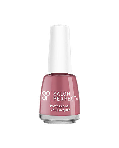 Salon Perfect Professional Nail Lacquer - Muted Rose Mauve, High-Shine Finish, Long-Lasting, Classic & Elegant Shade.