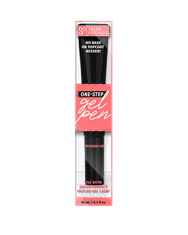 Salon Perfect One-Step Gel Pen in 'Copacabana Girl', a no-base or topcoat-needed gel polish for easy, salon-quality nails.