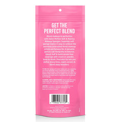 A Back View of Salon Perfect Makeup Sponge 5PK retail unit carton packaging.