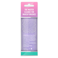 Back side of package of No Rinse Brush Cleaner, 6.5 Fluid Oz with text on a white background