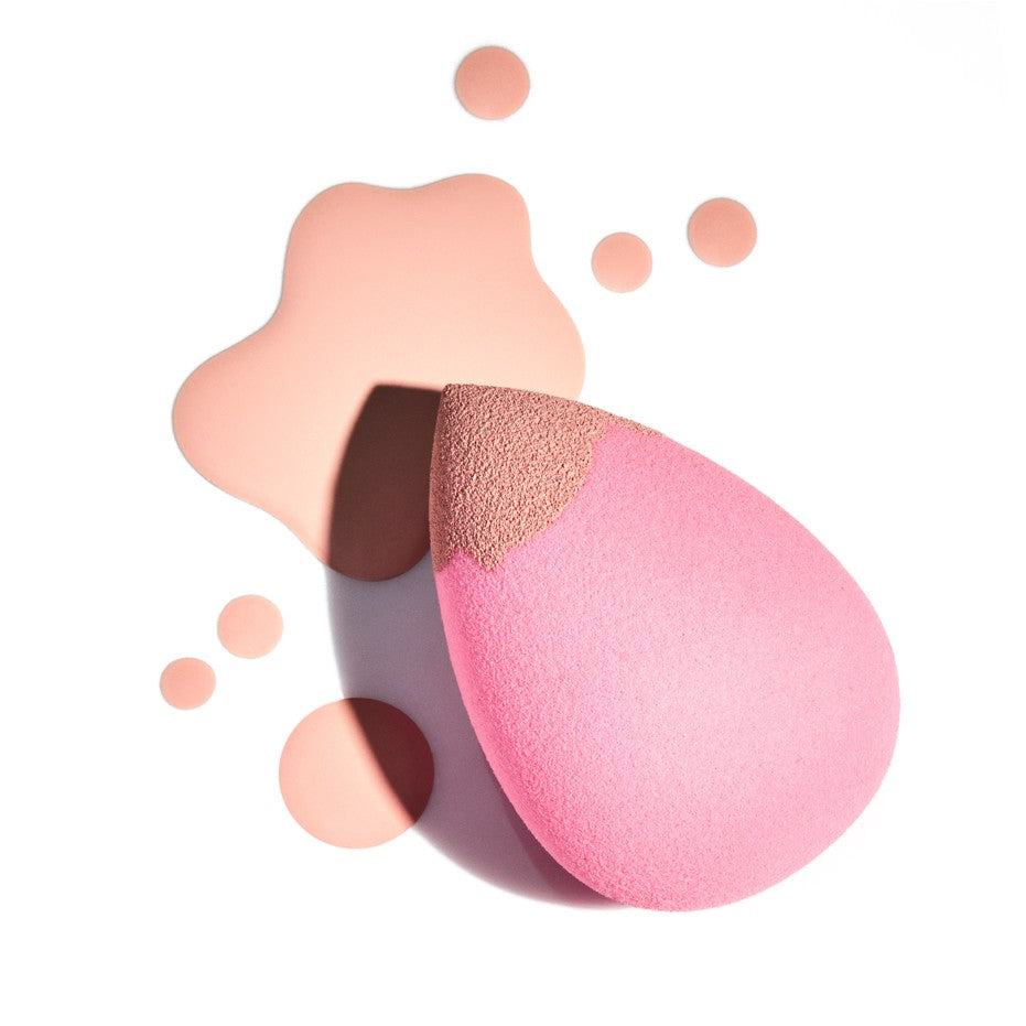 Close up shot of Salon Perfect Makeup Sponge with foundation.
