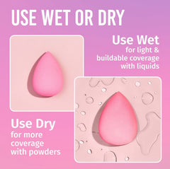 Close up shot of Salon Perfect Makeup Sponge that can be use wet or dry.