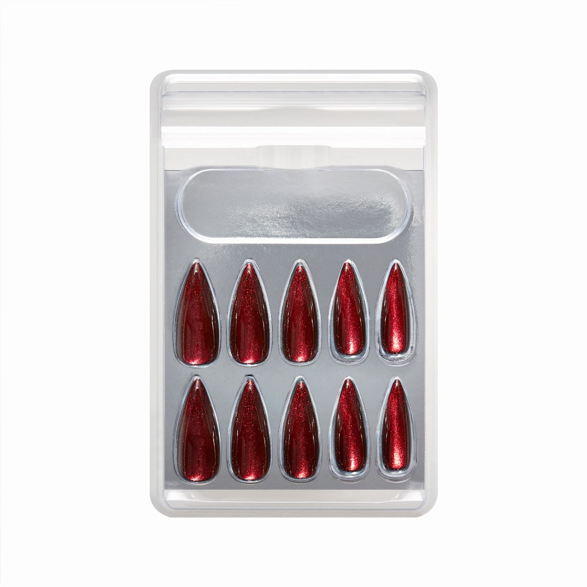 SALON PERFECT NAIL 228 RED MAGNETIC STILLETO out of packaging