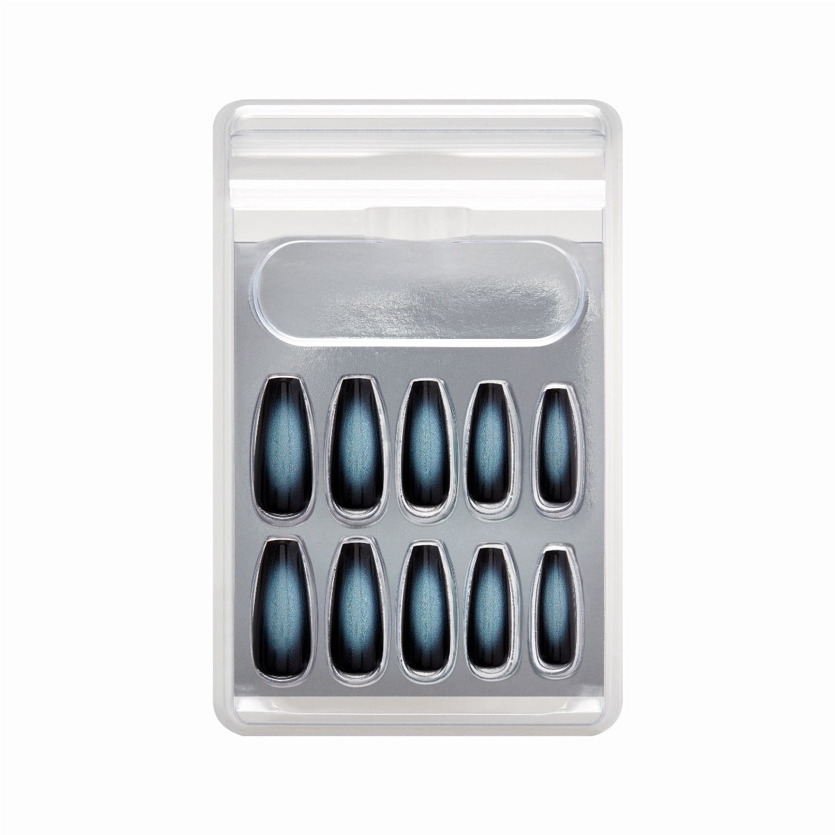 SALON PERFECT NAIL 229 BLACK GREY AURA outside of packaging 