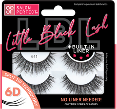 Front view of Salon Perfect Little Black Lash 641 wall-hook ready pack