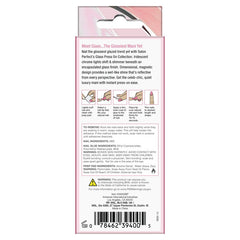 A Back View of Salon Perfect 381 Glass Magenta retail unit carton packaging.