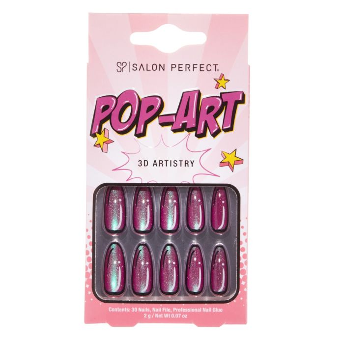 SALON PERFECT NAIL 177 POP-ART PURPLE MAGNETIC front side of packaging 
