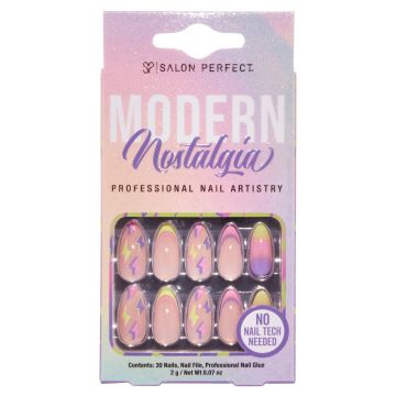 SALON PERFECT NAIL 211 MODERN NOSTALGIA NEON LIGHTNING front side of packaging 